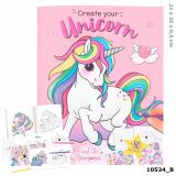 Minimoomis Unicorn målarbok med 80 stickers