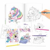 Minimoomis Unicorn målarbok med 80 stickers