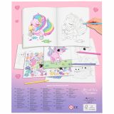 Minimoomis Unicorn målarbok med 80 stickers