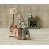 Vagga till babymus och kanin Ljus rosa