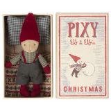 Pixy Elf pojke i tändsticksask med bäddset