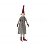 Medium Size 3 Pixy tomte flicka rutig 51 cm