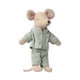 Lillebror mus i tändsticksask blå