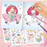 Prinsessan Mimi målarbok med 103 stickers