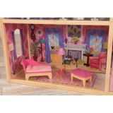 Kayla dockhus Barbiehus med 11 möbler