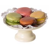 Macarons med serveringsfat