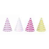 Partyhatt rosa 8-pack