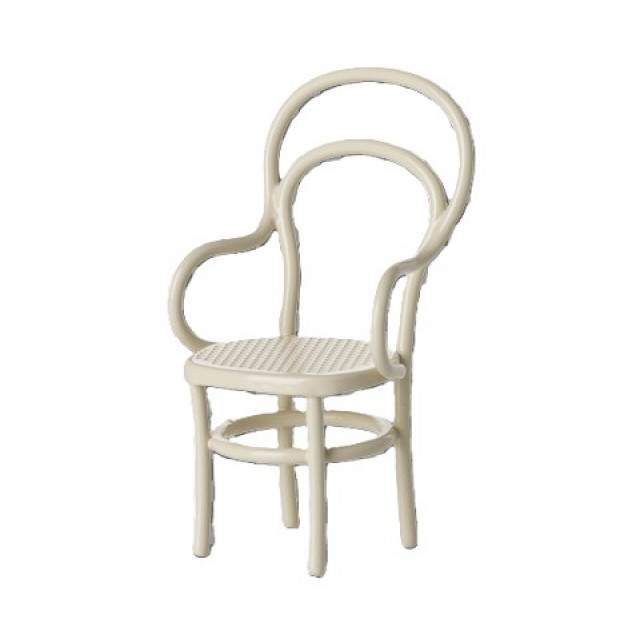 Miniatyr Vintage stol vit mus